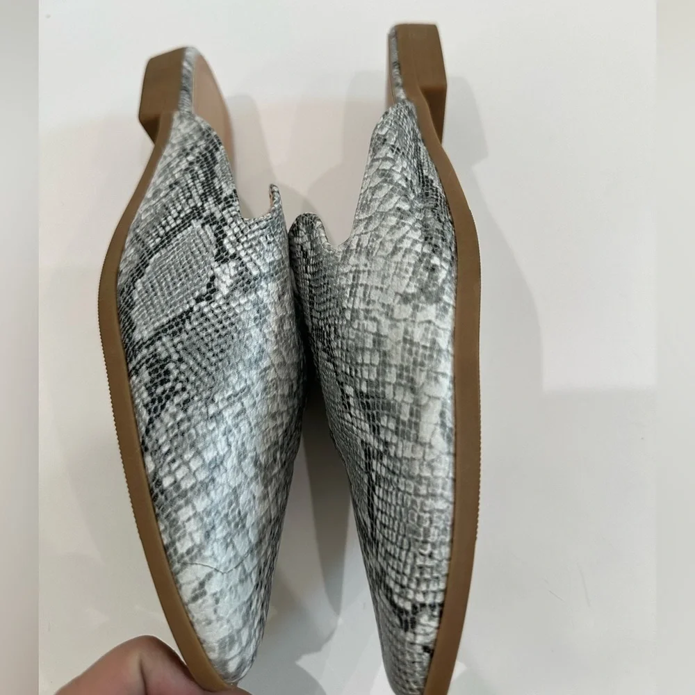 🐍Arider Girl Snake Print Pointy Toe Slip-On Mule Loafers - Size 10🐍 - Picture 4 of 10